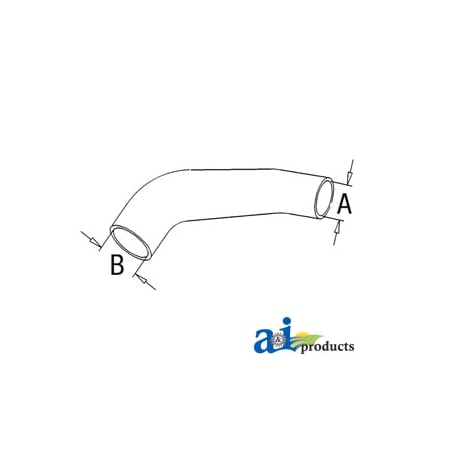 A & I Products Radiator Hose, Upper 9" x4" x2" A-402207R1